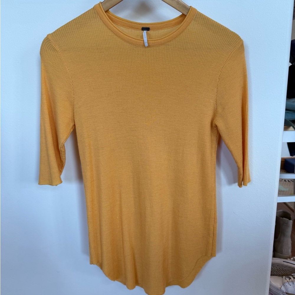 YFB Mango Ribbed Top - Picture 2 of 4